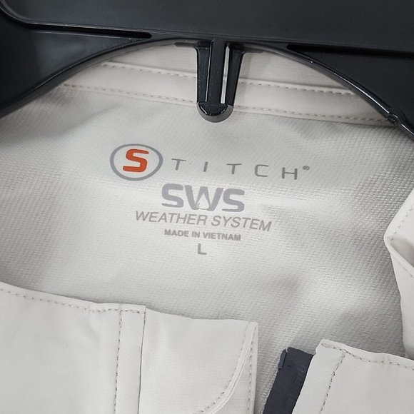 NEW Stitch GT Golf Vest Mens Size Large Nimbus Ivory Full Zip NWT Weather System - Picture 4 of 12
